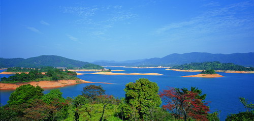新丰江水库和万绿湖图片